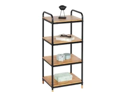 Wenko Regal Loft Bambus Braun mit 4 Etagen