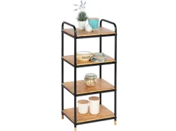 Wenko Regal Loft Bambus Braun mit 4 Etagen