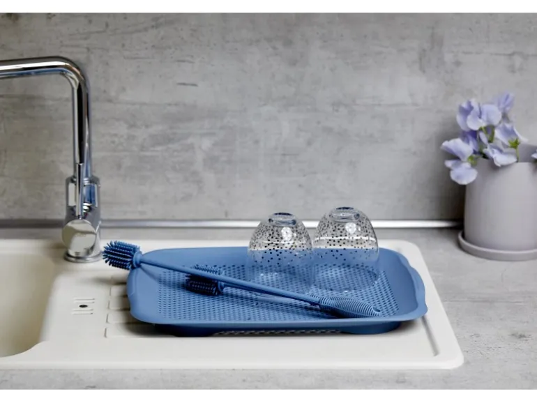 Wenko Silikon Flaschenbürste 38 cm Blau