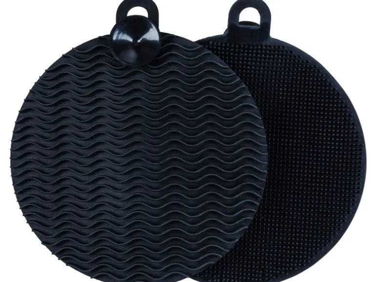 Wenko Silikon Spülschwamm Soft 2 Stück Black Outdoor Kitchen Schwarz