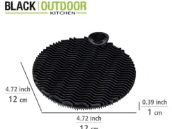 Wenko Silikon Spülschwamm Soft 2 Stück Black Outdoor Kitchen Schwarz