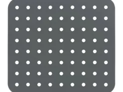 Wenko Spülbeckeneinlage Kristall Eckig 27,5 cm x 1 cm x 31 cm Grau