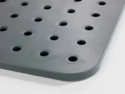 Wenko Spülbeckeneinlage Kristall Eckig 27,5 cm x 1 cm x 31 cm Grau