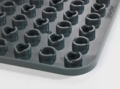 Wenko Spülbeckeneinlage Kristall Eckig 27,5 cm x 1 cm x 31 cm Grau