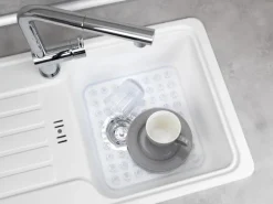 Wenko Spülbeckeneinlage Kristall Eckig 31 cm x 27,5 cm Transparent