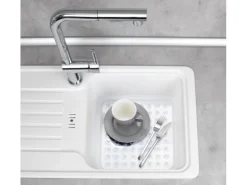 Wenko Spülbeckeneinlage Kristall Eckig 31 cm x 27,5 cm Transparent