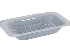 Wenko Spülbecken-Sieb Sivo Ausziehbar 50 cm x 7 cm x 20 cm Grau