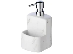 Wenko Spülmittelspender Festival Marmor Weiß 380 ml