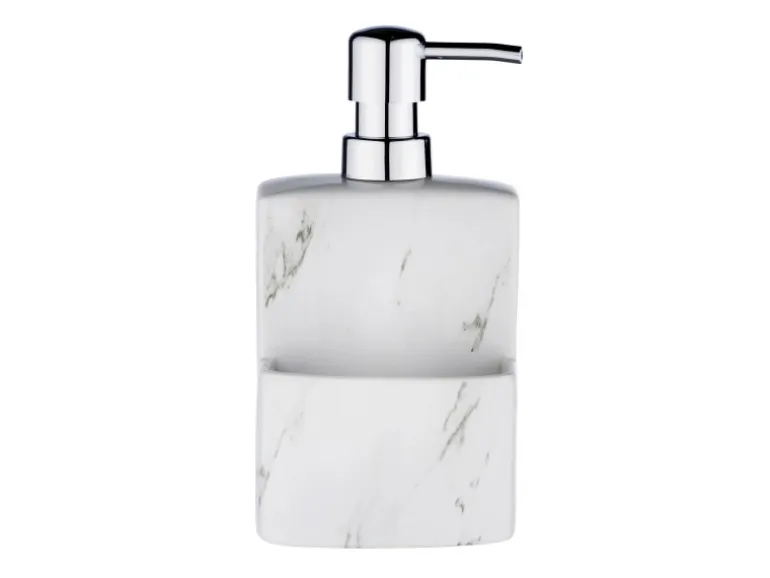 Wenko Spülmittelspender Festival Marmor Weiß 380 ml