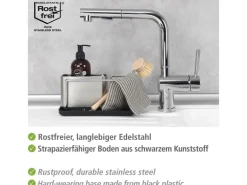 WENKO Spülorganizer Orio Edelstahl