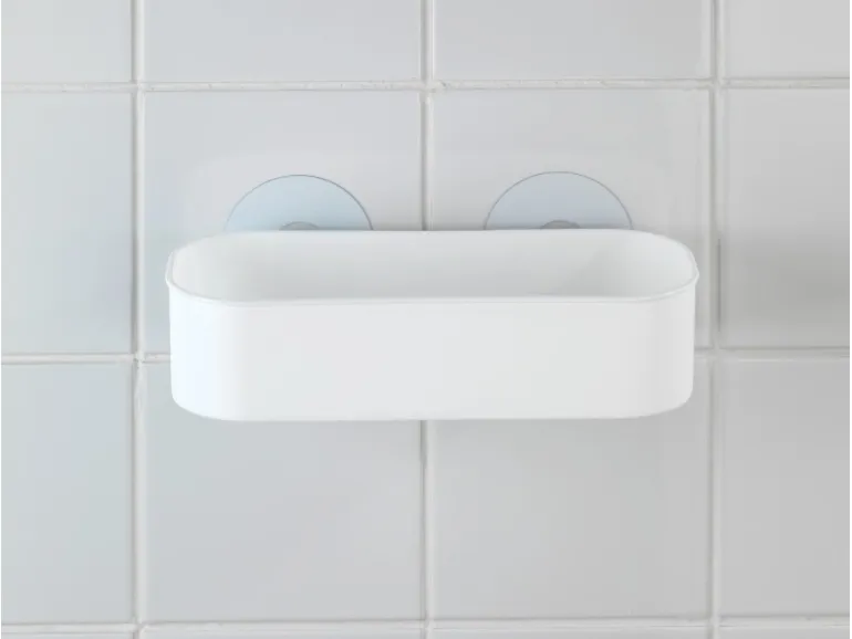 Wenko Static-Loc Wandablage Osimo Kunststoff Weiß