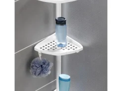 Wenko Teleskop-Regal Opal Stahl Weiß lackiertes Metall 19,5 x 85-250 x 26 cm