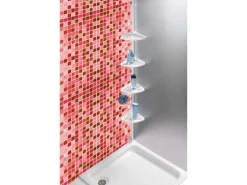 Wenko Teleskop-Regal Opal Stahl Weiß lackiertes Metall 19,5 x 85-250 x 26 cm