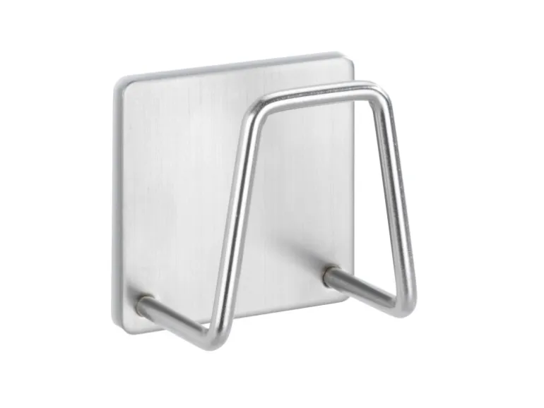Wenko Universal-Halter Edea Küche Edelstahl rostfrei 5 x 5 x 3,5 cm Silber matt
