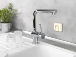 Wenko Universal-Halter Edea Küche Edelstahl rostfrei 5 x 5 x 3,5 cm Silber matt