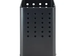 Wenko Utensilienhalter Silio 11,5 cm x 16,5 cm x 11,5 cm Schwarz Matt