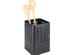 Wenko Utensilienhalter Silio 11,5 cm x 16,5 cm x 11,5 cm Schwarz Matt
