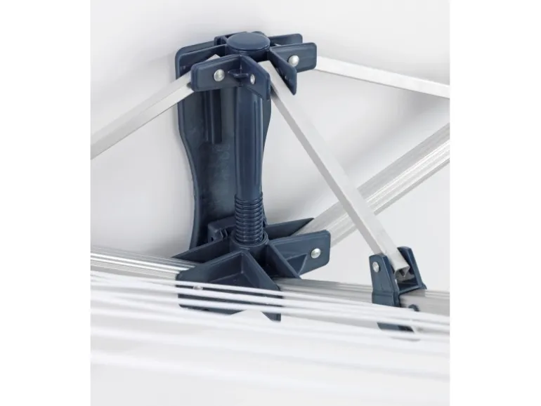 Wenko Wand-Wäschespinne Aluminium 195 cm x 42 cm x 104 cm Trockenlänge 18 m