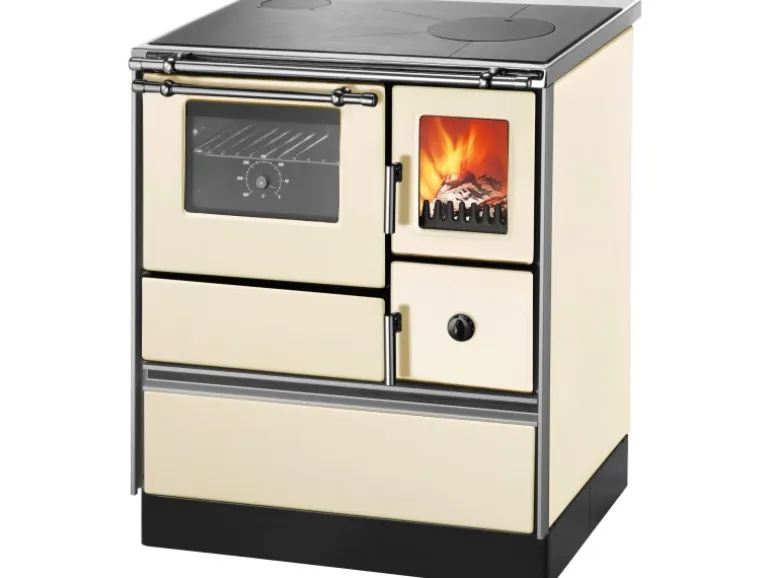 Westminster Küchenofen K 176 FA-70 links Stahl Elfenbein 5 kW