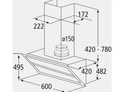 Wolkenstein Dunstabzugshaube W S4-60A++BTZ EEK: A++