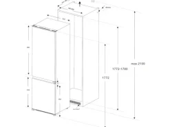 Wolkenstein Einbau-Kühl-Gefrierkombination WKG257. 4NF EB Weiß EEK: E