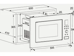 Wolkenstein Einbau-Mikrowelle WMW900-25GB EB