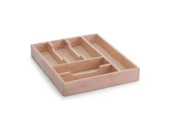 Zeller Besteckkasten Gummibaum 6 cm x 43 cm x 34 cm Natur