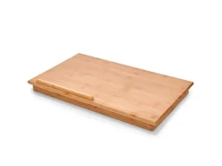 Zeller Betttablett Bambus mit Leseklappe 21,5 cm x 33 cm x 55 cm Natur
