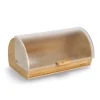 Zeller Brotkasten, Bambus/Kunststoff 19 cm x 25 cm x 39 cm Transparent