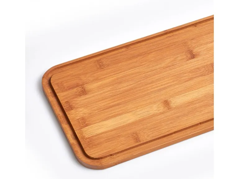 Zeller Brotkasten Metall mit Bambusdeckel 42,5 cm x 23 cm x 12,3 cm Matt Schwarz