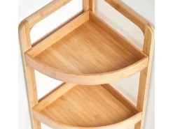 Zeller Eckregal Bambus 85 cm x 29 cm x 29 cm
