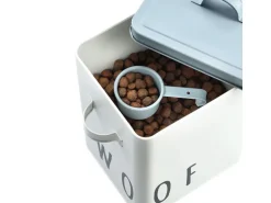 Zeller Futterdose Woof Metall 23,4 cm x 16,2 cm x 25,8 cm Weiß