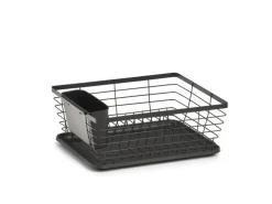 Zeller Geschirrabtropfständer Metall/Kunststoff 14,5 cm x 30,5 x 37 cm Schwarz