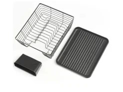 Zeller Geschirrabtropfständer Metall/Kunststoff 14,5 cm x 30,5 x 37 cm Schwarz