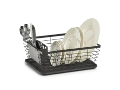 Zeller Geschirrabtropfständer Metall/Kunststoff 14,5 cm x 30,5 x 37 cm Schwarz