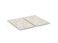 Zeller Herdabdeck-/Schneideplatten-Set Terrazzo 2-teilig Bunt