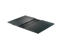 Zeller Herdabdeck-/Schneideplatten-Set Granit-Optik 2-teilig Anthrazit