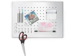 Zeller Memoboard mit Utensilien 50 cm x 35 cm x 1,5 cm Edelstahl