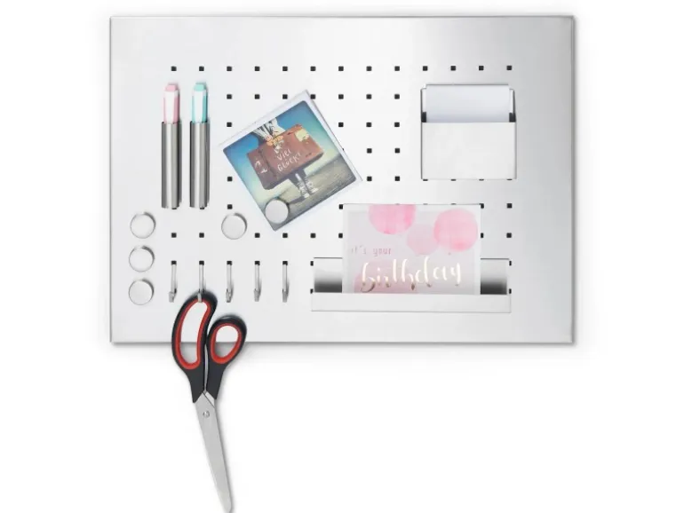 Zeller Memoboard mit Utensilien 50 cm x 35 cm x 1,5 cm Edelstahl