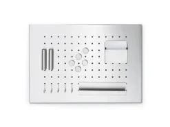 Zeller Memoboard mit Utensilien 50 cm x 35 cm x 1,5 cm Edelstahl