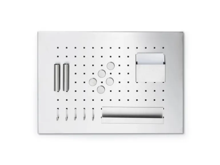 Zeller Memoboard mit Utensilien 50 cm x 35 cm x 1,5 cm Edelstahl