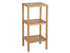 Zeller Standregal mit 3 Ablagen 37 cm x 33 cm x 80 cm Bambus