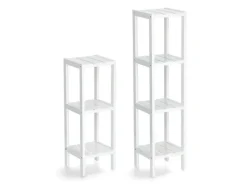 Zeller Standregal mit 3 Ablagen MDF 22 cm x 22 cm x 65 cm Weiß