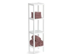 Zeller Standregal mit 4 Ablagen MDF 22 cm x 22 cm x 92 cm Weiß