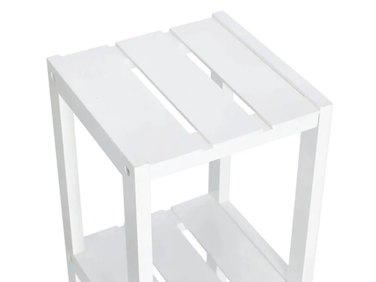 Zeller Standregal mit 4 Ablagen MDF 22 cm x 22 cm x 92 cm Weiß