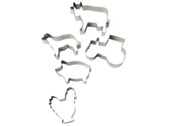 Zenker Aussstecher-Set Bauernhof 5-teilig Silber