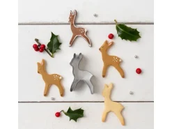 Zenker Ausstecher Rehkitz 6,9 cm x 4,6 cm x 2,6 cm Silber