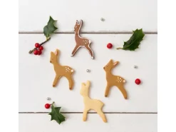 Zenker Ausstecher Rehkitz 6,9 cm x 4,6 cm x 2,6 cm Silber