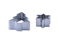 Zenker Ausstecher-Set Baum und Stern Silber 2-teilig