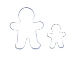 Zenker Ausstecher-Set Lebkuchenmann Silber 2-teilig